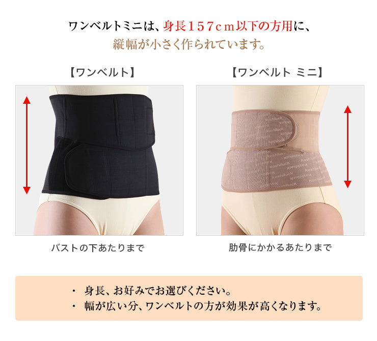 腰ベルト でぷにょ肉もスッキリ! 臨床実験結果がある骨盤矯正ベルト コシラック シリーズ ワンベルトミニ 男女兼用 ブラック ベージュ ( あす楽 骨盤 サポーター 引き締め サポートベルト 産後ケア コルセット 骨盤ベルト ケア 骨盤ガードル 股関節 腰 対策 )