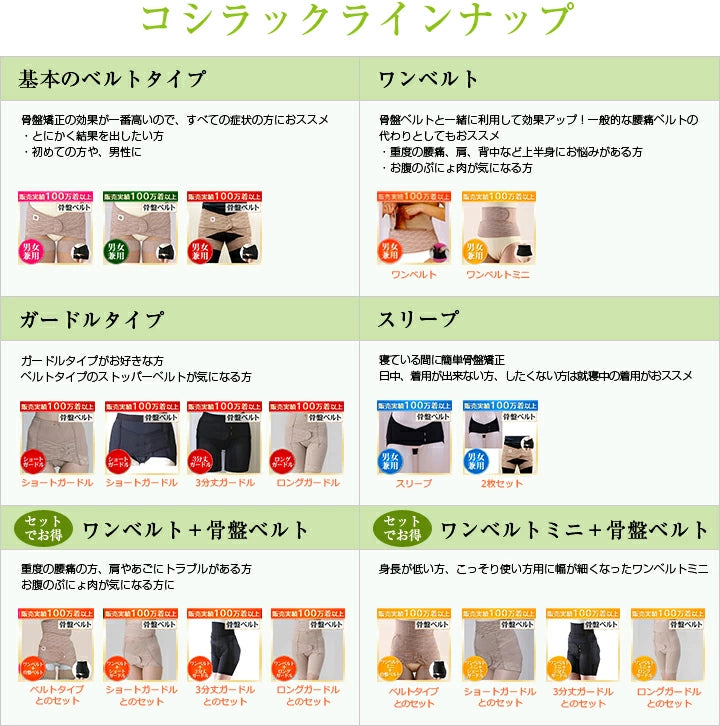 骨盤ガードル ロングガードル O脚 骨盤矯正ベルト コシラック シリーズ 送料無料 あす楽/ 産後 骨盤 歪み ハイウエスト 引きしめ スパッツ サポーター ガードル 腰用ベルト 腰ベルト 改善 グッズ ダイエット サポート ベルト 引き締め コルセット 股関節 ケア 矯正下着