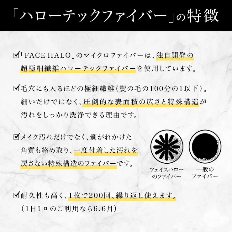 環境にも肌にもやさしい、 サスティナブル・メイクアップリムーバー洗顔料 クレンジング 不要 の洗顔パッド FACE HALO(フェイスハロー)水だけでメイクも落とせる 肌にやさしい クレンジングパット 洗顔パッド /サスティナブル メイクアップリムーバー メイク落とし 洗顔石鹸 洗顔パット フェイス 毛穴ケア ピーリング 角質ケア 経済的