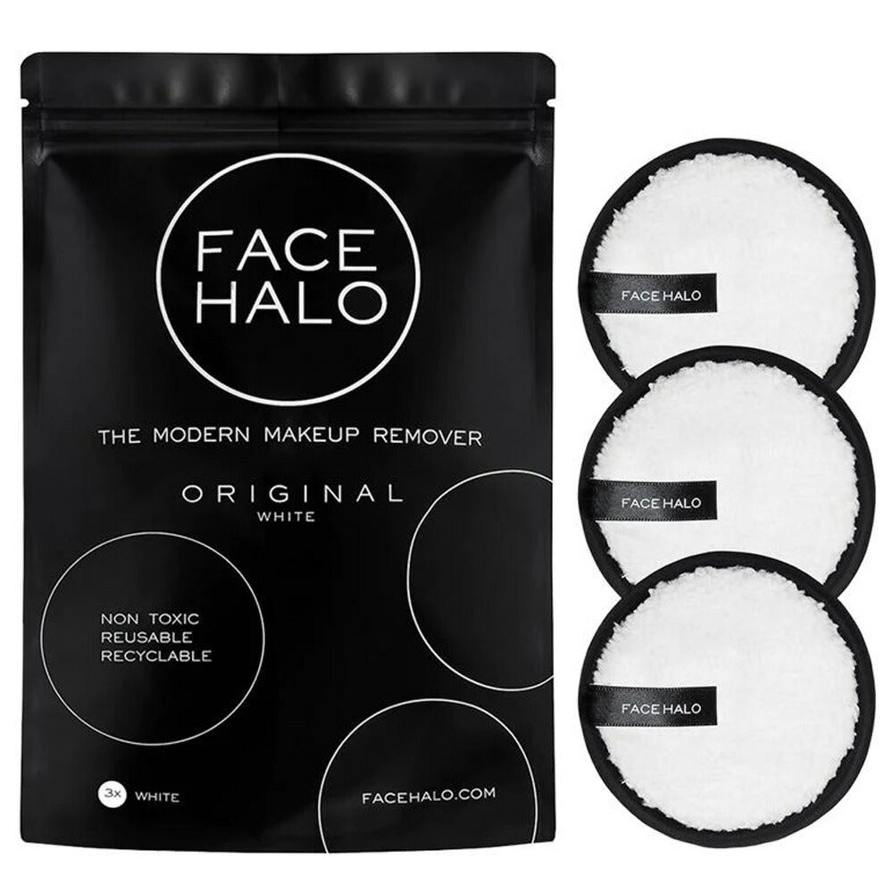 クレンジングパッド 【3枚セット】水だけでメイクも落とせる FACE HALO クレンジングパッド / サスティナブル 洗顔パット FACEHALO FACEHALLO FACE HELLO face halo face hello