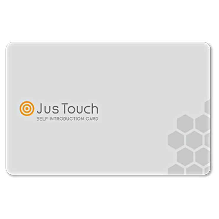 電子名刺 JusTouch (ジャスタッチ)更新も楽々スマートフォンにタッチするだけであなたの情報が相手にすぐ届く |ほぼ全てのスマホ対応 snsの登録が簡単 ペーパーレス 毎月1回のレポート 資料をpdfデータにして保管 ICカード新しい時代のデジタル名刺 ブラック グレー