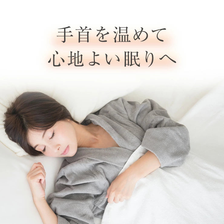 おやすみハンドウォーマー シルクタイプ / レディース 女性用 手先が冷たいと感じる方に シルクでほっこり 睡眠 グッズ 眠+(ミンプラス)おやすみハンドウォーマー シルクタイプ / レディース 女性用 手首 指先 冷え 寝つき 冷え性 寒がり ピンク パープル 紫 サックス ブルー 水色